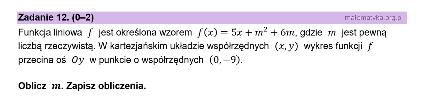 Matura podstawowa sierpień 2026 – zadanie 12