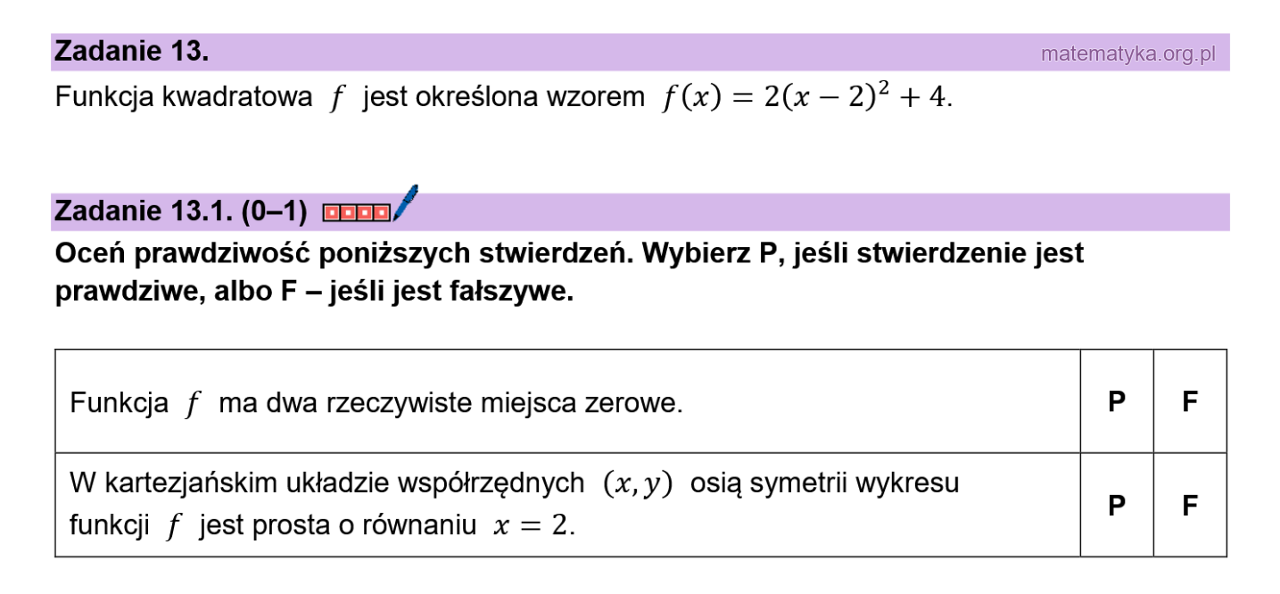 Matura podstawowa sierpień 2026 – zadanie 13.1