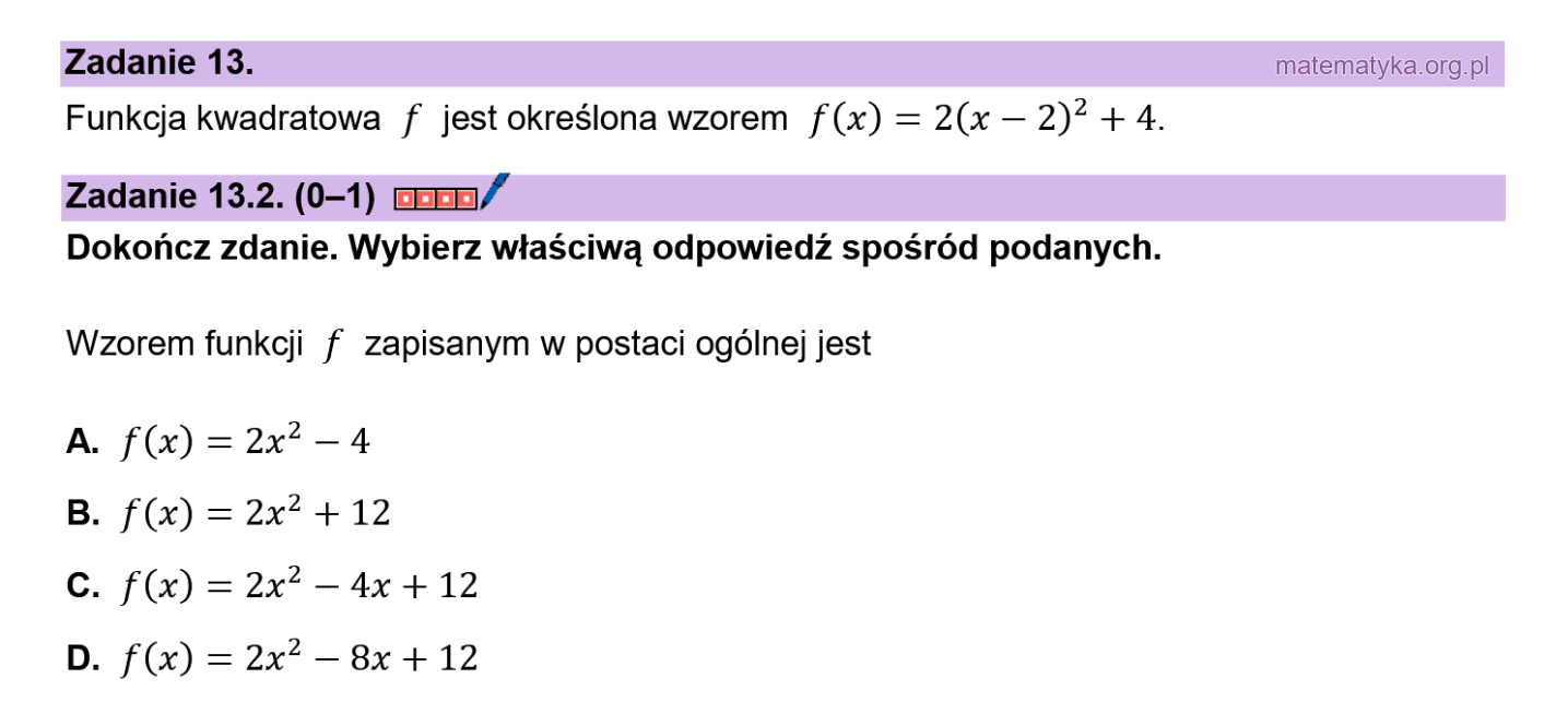 Matura podstawowa sierpień 2026 – zadanie 13.2