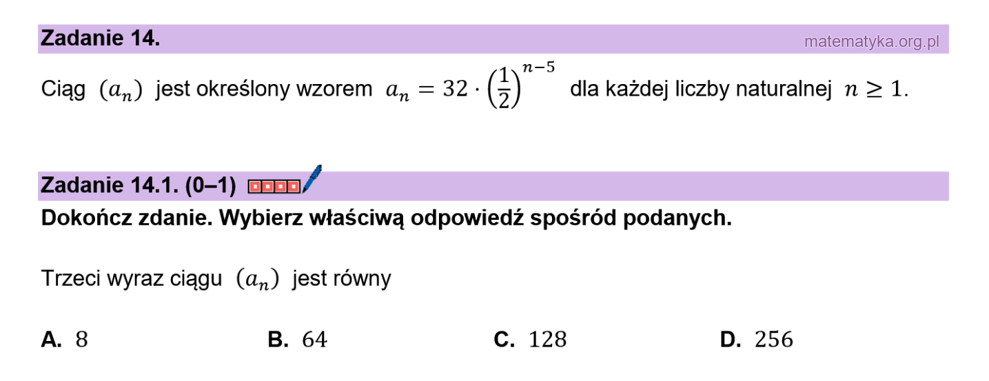 Matura podstawowa sierpień 2026 – zadanie 14.1