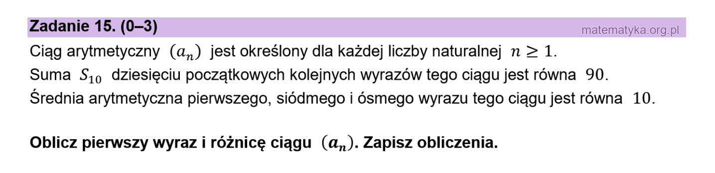 Matura podstawowa sierpień 2026 – zadanie 15