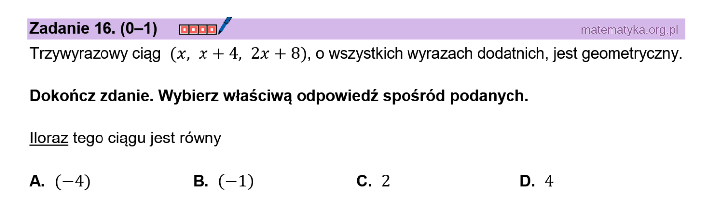 Matura podstawowa sierpień 2026 – zadanie 16