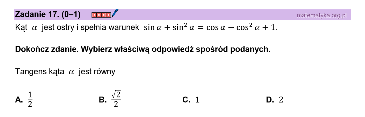 Matura podstawowa sierpień 2026 – zadanie 17