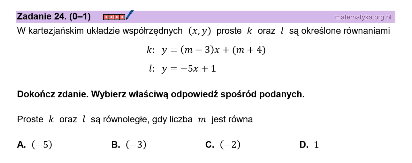 Matura podstawowa sierpień 2026 – zadanie 24