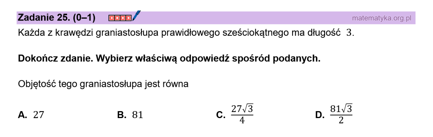 Matura podstawowa sierpień 2026 – zadanie 25