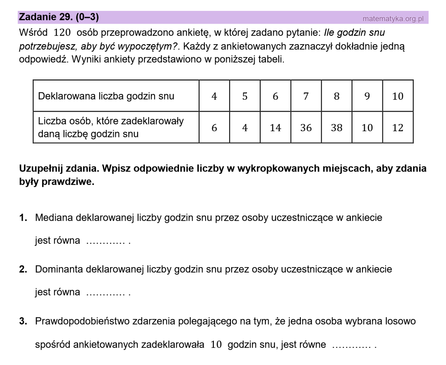 Matura podstawowa sierpień 2026 – zadanie 29