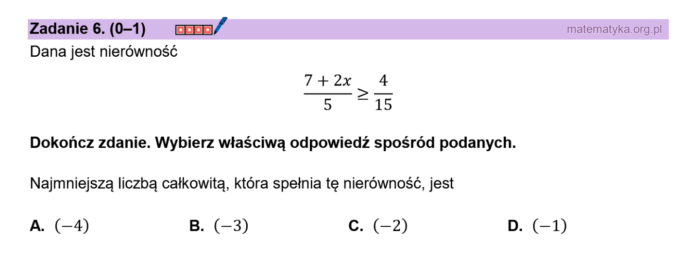 Matura podstawowa sierpień 2026 – zadanie 6