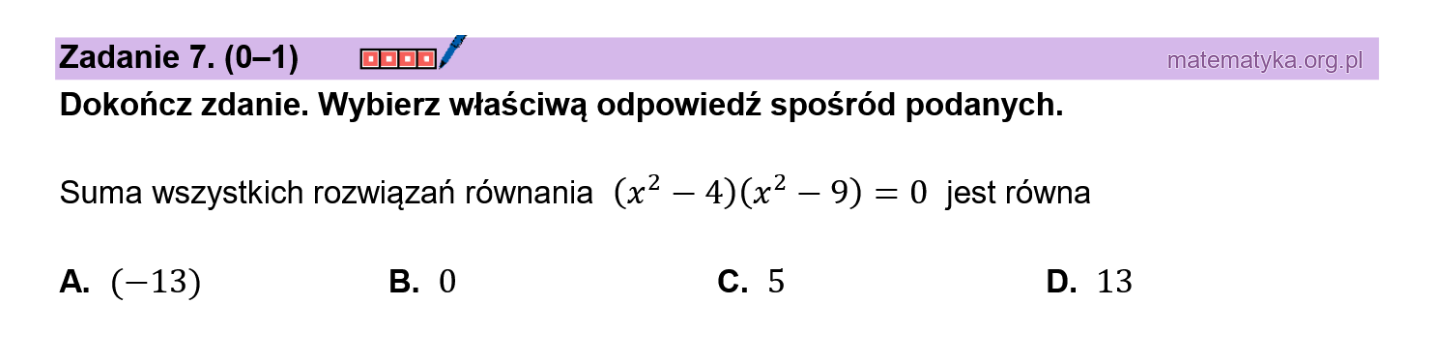 Matura podstawowa sierpień 2026 – zadanie 7
